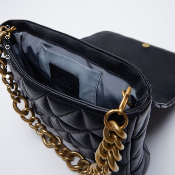 ***SALE***ZARA Quilted Chain Strap Should Bag - Picture 2 of 8